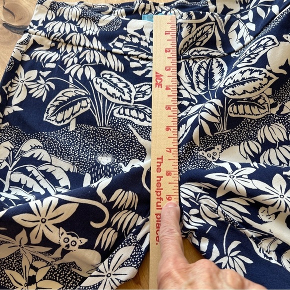 J MCLAUGHLIN MASIE PANTS 6 PULL ON CROPPED MONKEY BOTANICAL COASTAL GRANDMA CHIC - Picture 9 of 12
